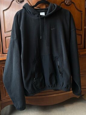 Nike Black Fleece Pullover Hoodie